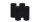 4er Set Adventskranzkerzen Schwarz Ø 50 x 120 mm