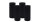 4er Set Adventskranzkerzen Schwarz Ø 80 x 200 mm