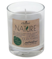 Kerzenglas "Nature" Grau 79 x Ø 65 mm