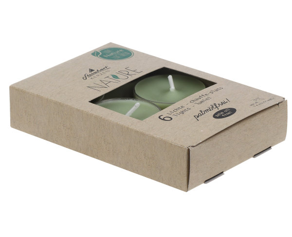 Teelichter "Nature" Salbei 6er-Pack