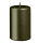 Stumpenkerzen Metallic Matt Olive