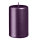 Stumpenkerzen Metallic Matt Pflaume