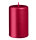 Stumpenkerzen Metallic Matt Weihnachtsrot Rot