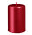 Stumpenkerzen Metallic Glanz Weihnachtsrot Rot