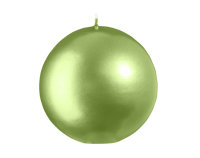 Kugelkerzen Metallic Matt Grün