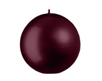 Kugelkerzen Metallic Glanz Rotbraun Burgundy