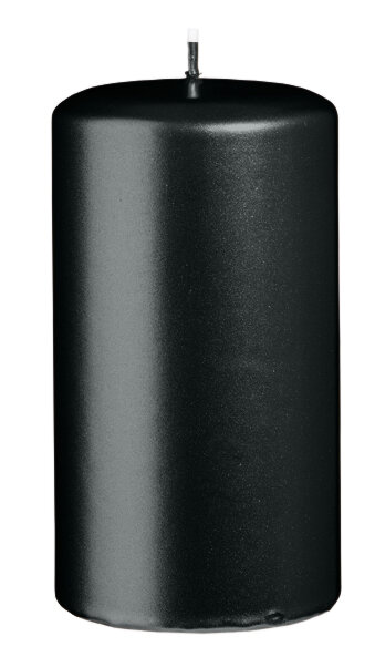 Stumpenkerzen Schwarz 130 x  Ø 70 mm, 6 Stück