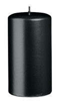 Stumpenkerzen Schwarz 130 x  Ø 70 mm, 6 Stück