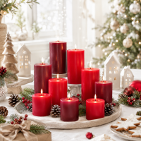 Stumpenkerzen Festliche Weihnachten