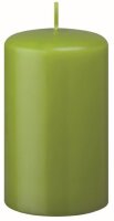Stumpenkerzen (Flachkopf) Limonegrün 150 x Ø...