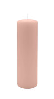 Stumpenkerzen 200 x  Ø 60 mm, Taupe Rose, 4...