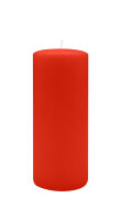 Stumpenkerzen 180 x  Ø 70 mm, Paprika Hellrot, 4...