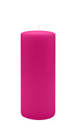 Stumpenkerzen 180 x  Ø 70 mm, Fuchsia Pink, 4...