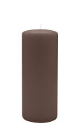 Stumpenkerzen 300 x  Ø 80 mm, Mocca, 2 Stück