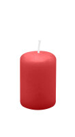 Mini-Stumpenkerzen 50 x  Ø 30 mm, Rot, 20 Stück