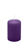 Mini-Stumpenkerzen 50 x  Ø 30 mm, Violett, 20...