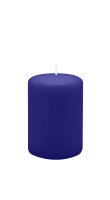 Stumpenkerzen 80 x  Ø 100 mm, Royalblau, 4 Stück