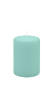 Stumpenkerzen 80 x  Ø 100 mm, Türkis, 4...