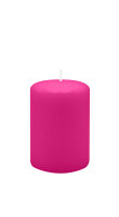 Stumpenkerzen 80 x  Ø 100 mm, Fuchsia Pink, 4...