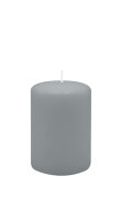 Stumpenkerzen 80 x  Ø 100 mm, Silbergrau, 4...