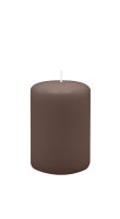 Stumpenkerzen 80 x  Ø 100 mm, Mocca, 4 Stück