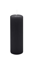 Stumpenkerzen 150 x  Ø 40 mm, Schwarz, 16 Stück