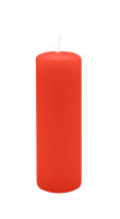 Stumpenkerzen 150 x  Ø 40 mm, Paprika Hellrot, 16...