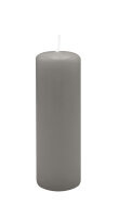 Stumpenkerzen 150 x  Ø 40 mm, Grau, 16 Stück