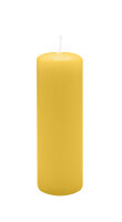 Stumpenkerzen 150 x  Ø 40 mm, Mostard Senf, 16...
