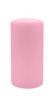 Stumpenkerzen 150 x  Ø 90 mm, Rosa, 2 Stück