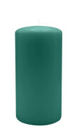 Stumpenkerzen 150 x  Ø 90 mm, Dunkelgrün, 2...