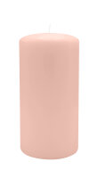 Stumpenkerzen 150 x  Ø 90 mm, Taupe Rose, 2...