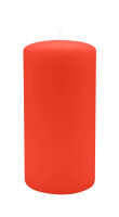 Stumpenkerzen 150 x  Ø 90 mm, Paprika Hellrot, 2...