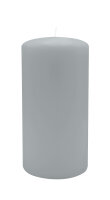 Stumpenkerzen 150 x  Ø 90 mm, Silbergrau, 2...
