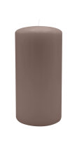 Stumpenkerzen 150 x  Ø 90 mm, Mocca, 2 Stück