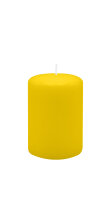 Stumpenkerzen 100 x  Ø 90 mm, Zitrone Gelb, 4...