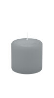 Stumpenkerzen 60 x  Ø 60 mm, Silbergrau, 16...