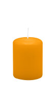 Stumpenkerzen 80 x  Ø 60 mm, Honig, 16 Stück