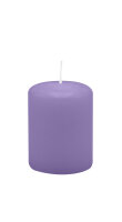 Stumpenkerzen 80 x  Ø 60 mm, Lavendel-Lilac, 16...