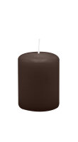 Stumpenkerzen 80 x  Ø 60 mm, Chocolate Schokolade,...