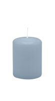 Stumpenkerzen 80 x  Ø 60 mm, Jeans Blau, 16...