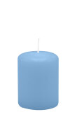 Stumpenkerzen 80 x  Ø 60 mm, Blue Bell Hellblau,...