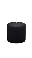 Stumpenkerzen 70 x  Ø 70 mm, Schwarz, 12 Stück