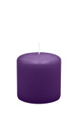 Stumpenkerzen 70 x  Ø 70 mm, Violett, 12 Stück