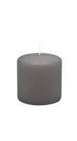Stumpenkerzen 70 x  Ø 70 mm, Grau, 12 Stück