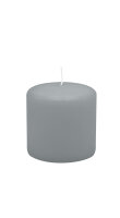 Stumpenkerzen 70 x  Ø 70 mm, Silbergrau, 12...