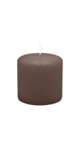 Stumpenkerzen 70 x  Ø 70 mm, Mocca, 12 Stück