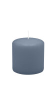 Stumpenkerzen 70 x  Ø 70 mm, Pacific Blau Grau, 12...