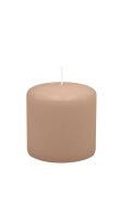 Stumpenkerzen 70 x  Ø 70 mm, Portobello Nougat, 12...