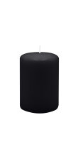 Stumpenkerzen 100 x  Ø 70 mm, Schwarz, 12 Stück